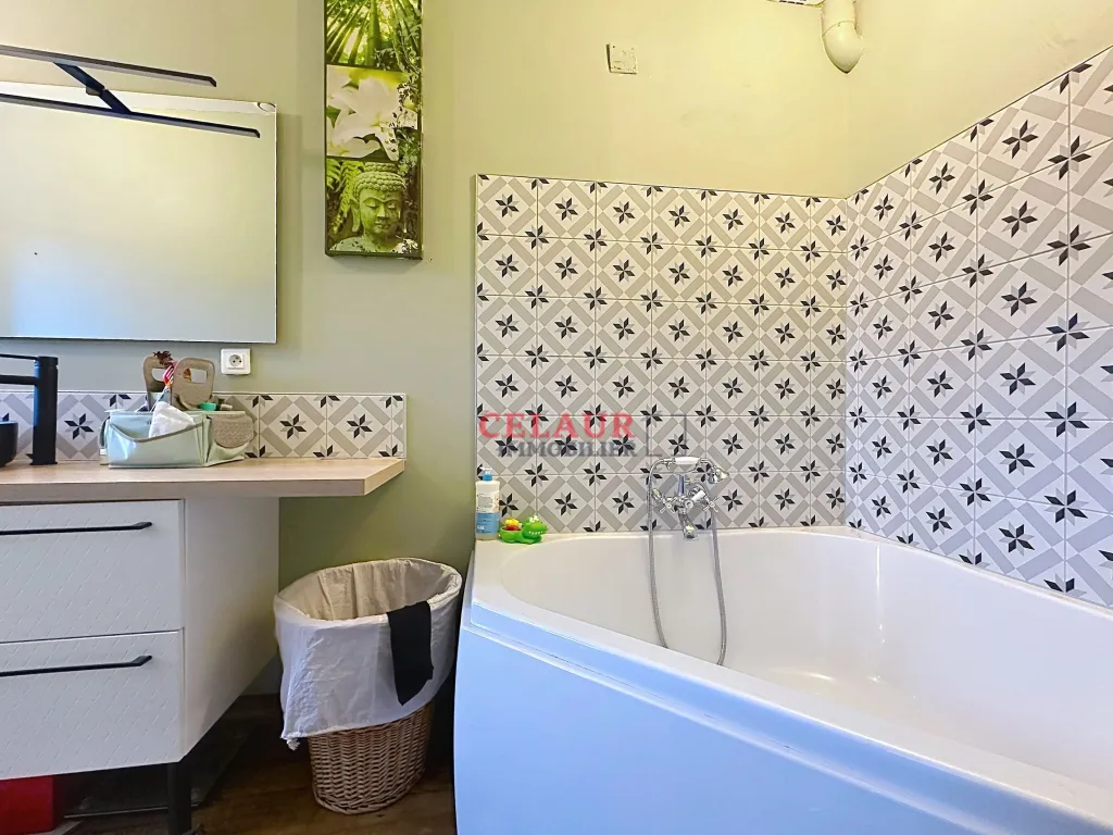 salle de douche et baignoire